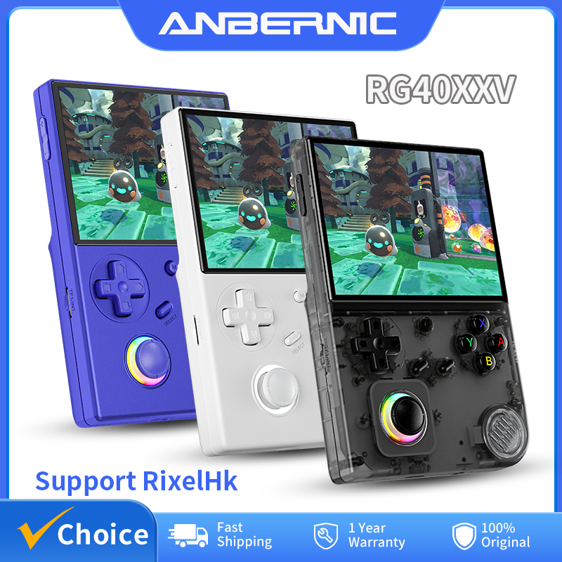 Retro Gaming Com - ANBERNIC-consola de juegos portátil RG40XXV, pantalla