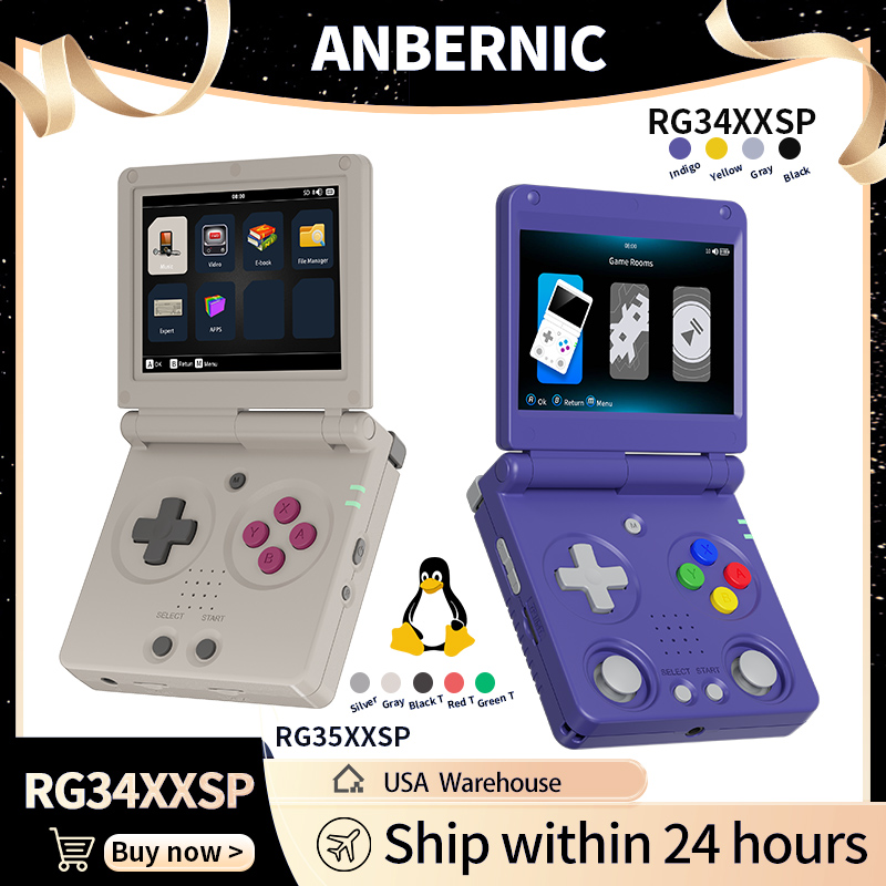 Retro Gaming Com - Anbernic RG34XXSP RG35XXSP Consola de juegos