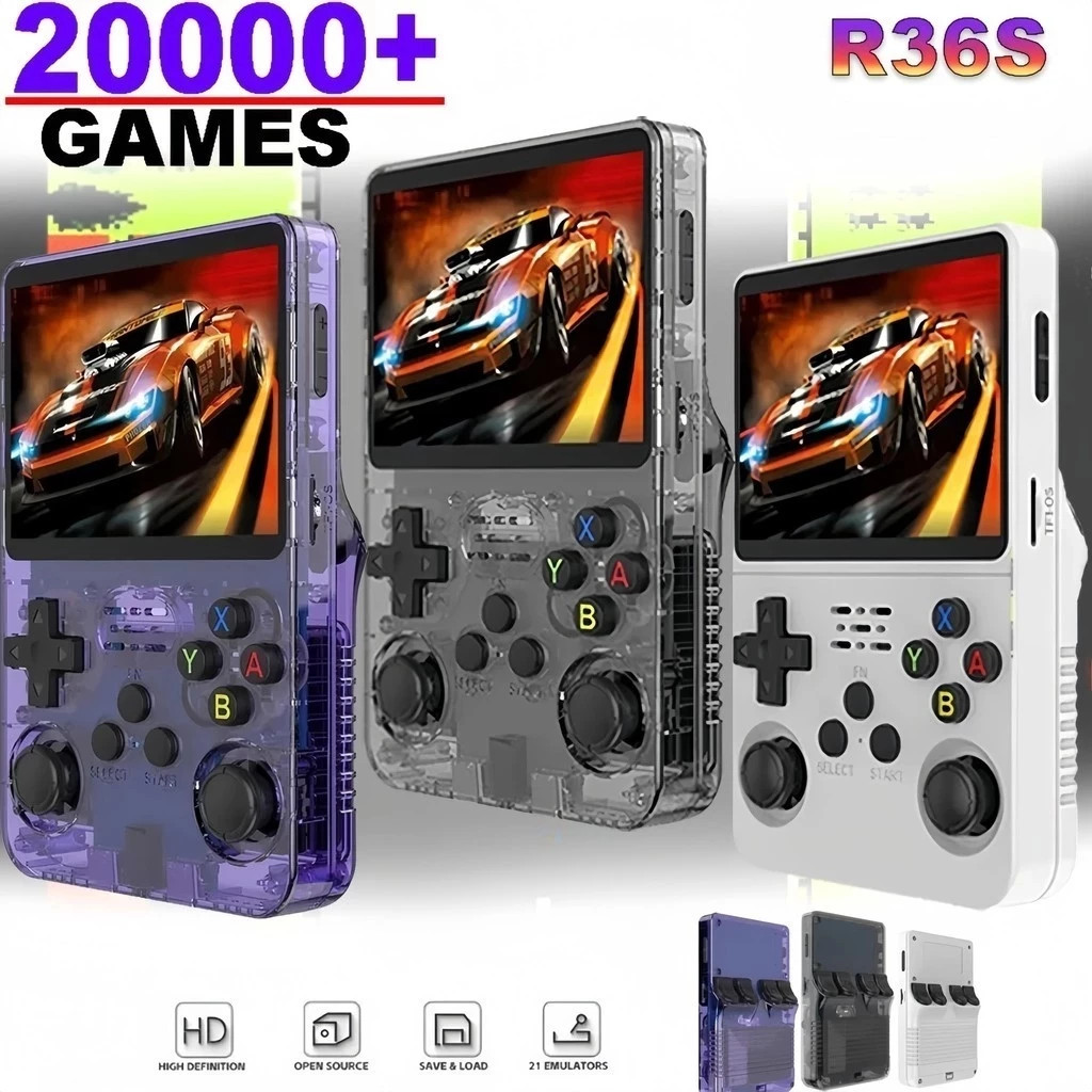 Retro Gaming Xbox - Mini consola de videojuegos portátil R36S,