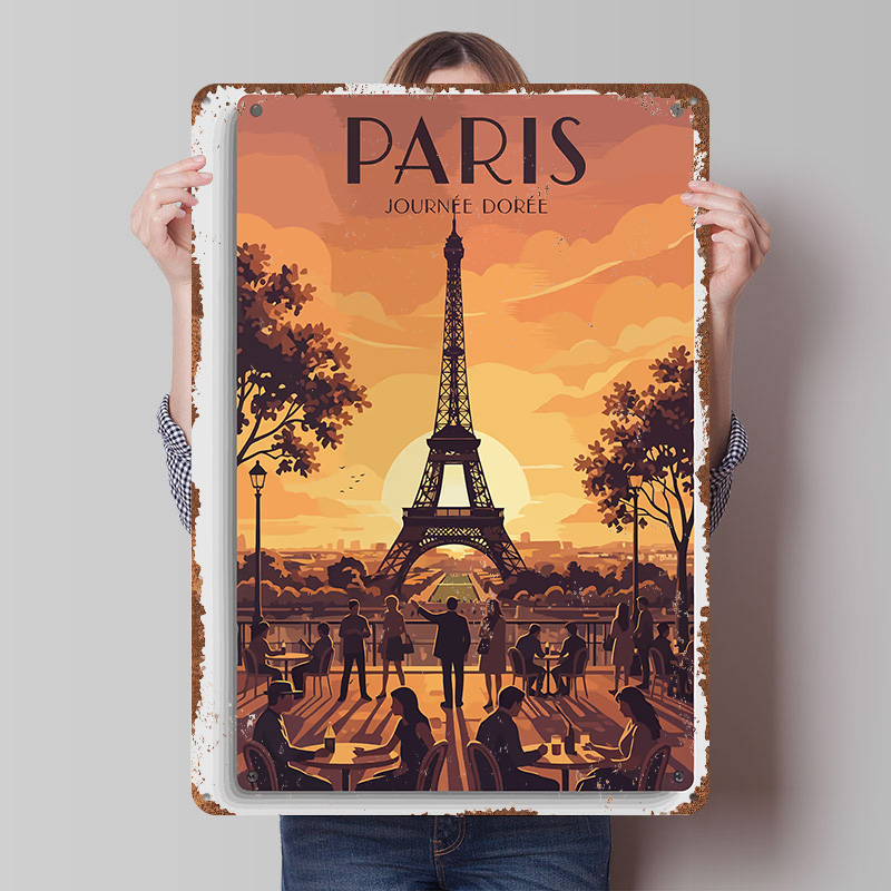 Retro Gaming Paris - Póster de Viaje con Diseño de