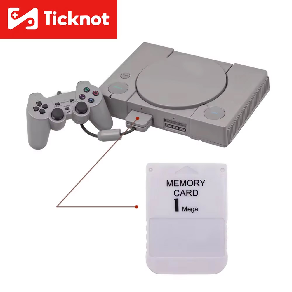 Memory Card Ps1 - Tarjeta de memoria TicKnot de 1