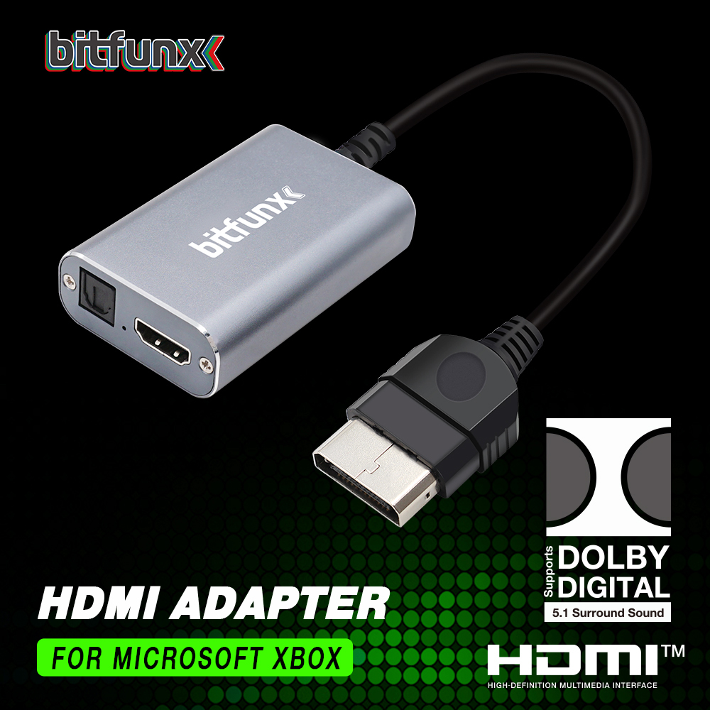 Retro Gaming Xbox - Bitfunx HDMI ™ Adaptador para consolas