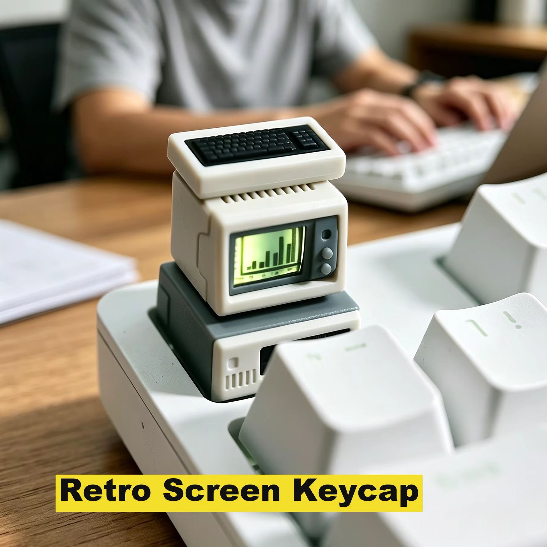 Retro Gaming Unit - Tecla Retro para Computadora, Retroiluminada, Componentes