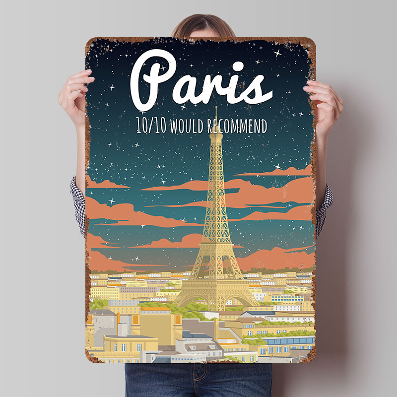 Retro Gaming Paris - Póster de Viaje de la Torre