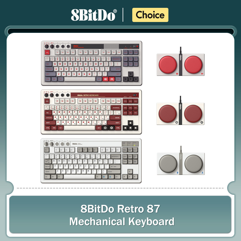 Retro Gaming For Windows - Teclado mecánico Retro 8Bitdo, teclados para