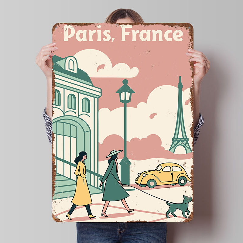 Retro Gaming Paris - Póster Impreso de Viaje a París,