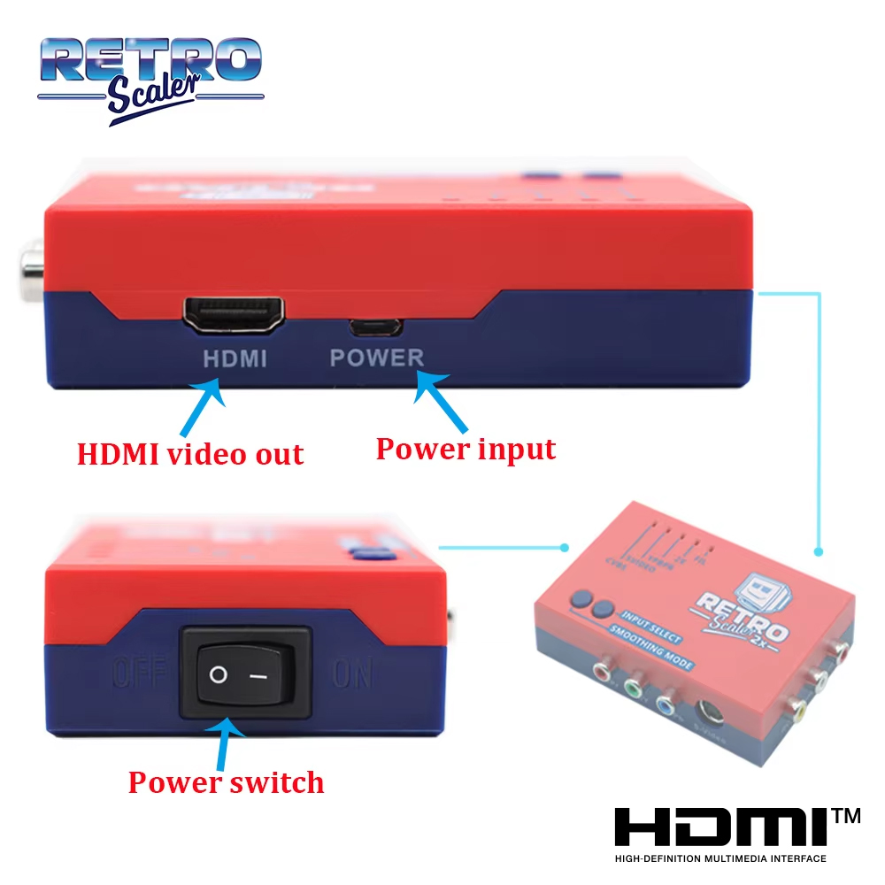 RetroScaler2x A/V a HDMI ®   C - Retro Gaming Hard Drive reseña y precio