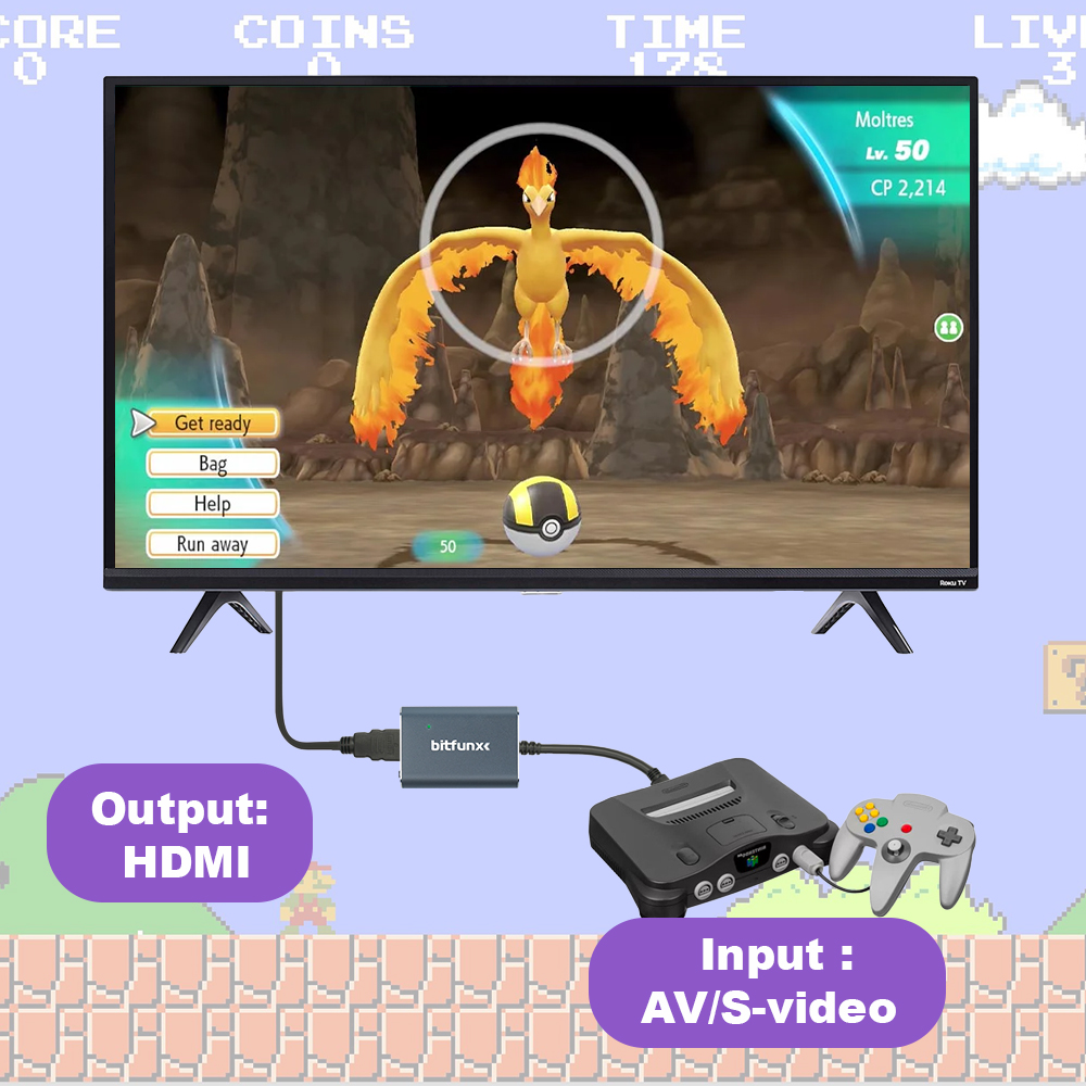 Adaptador Bitfunx 720P Svideo/ - Retro Gaming Com reseña y precio