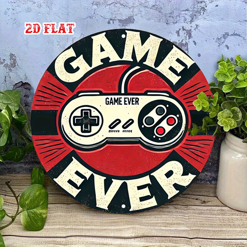 Letrero Redondo de Aluminio Re - Game Retro Gaming reseña y precio