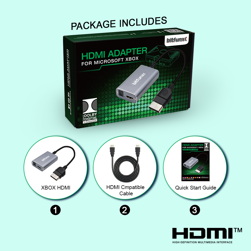 Bitfunx HDMI ™   Adaptador par - Retro Gaming Xbox reseña y precio